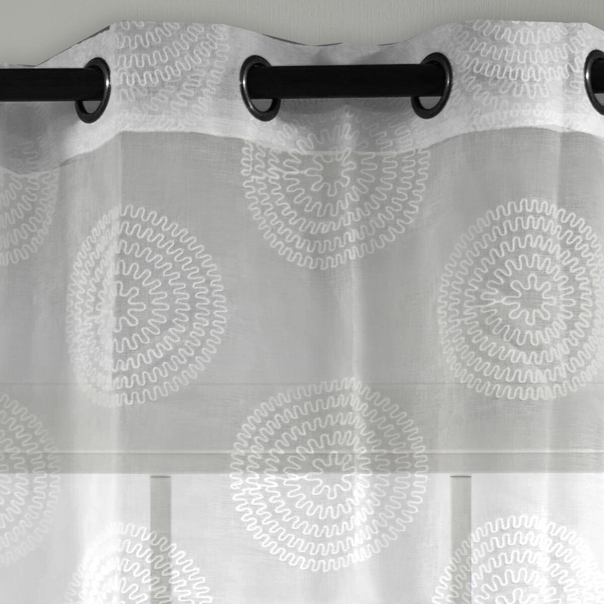 Juego Velos Doral Bordado 220 x 145 cm Blanco