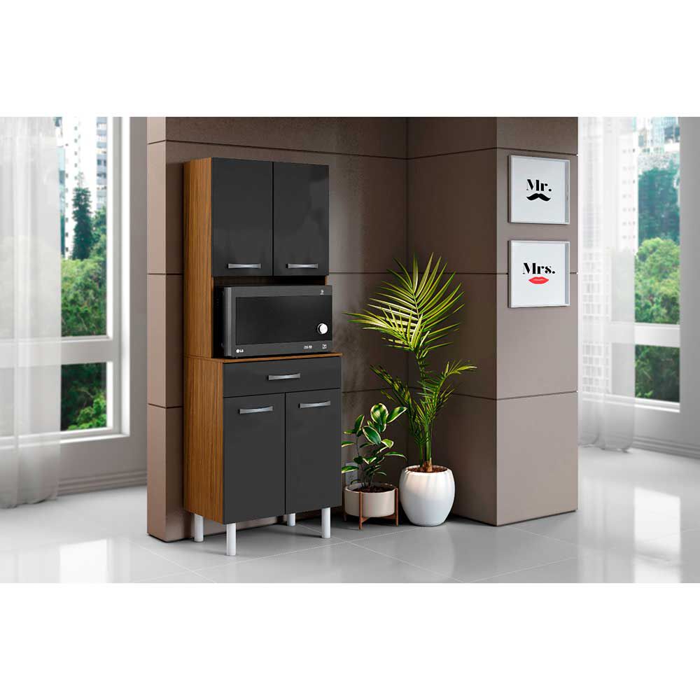 Mueble para Microondas Casanova 4 Puertas Grey