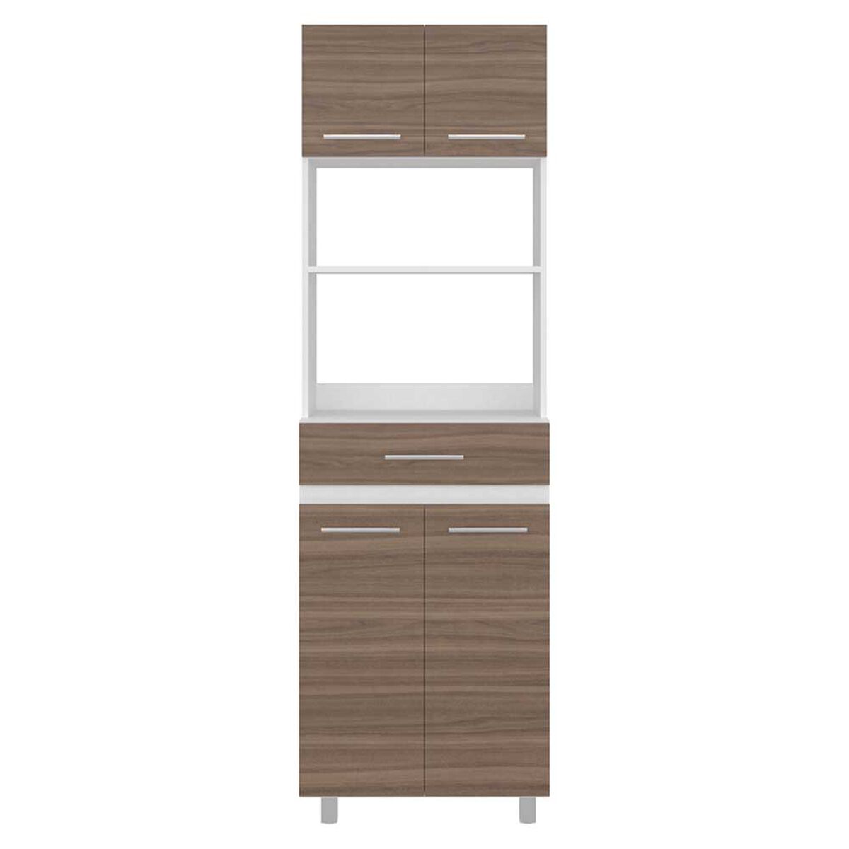 Mueble para Microondas Tuhome Luna 4 Puertas 1 Caj&oacute;n Blanco