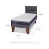 Cama Europea CIC 1,5 Plazas Ortopedic Advance + Respaldo Torino