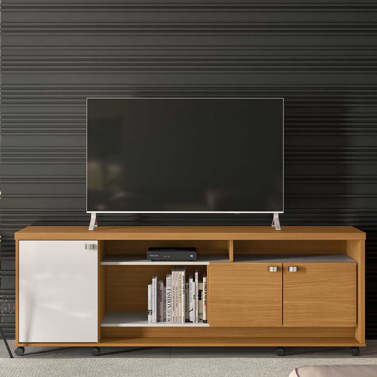 Rack TV Onessta Dallas Tauari Off white Hasta 60"