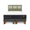 Cama Europea CIC Base Dividida King Grand Premium + Respaldo Torino Olivo