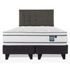 Cama Europea Flex 2 Plazas Majesty + 1 Respaldo
