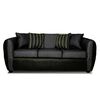 Juego de Living Elegant Detail Oklahoma Sof&aacute; 3 Cuerpos + Sof&aacute; 2 Cuerpos Gris Oscuro