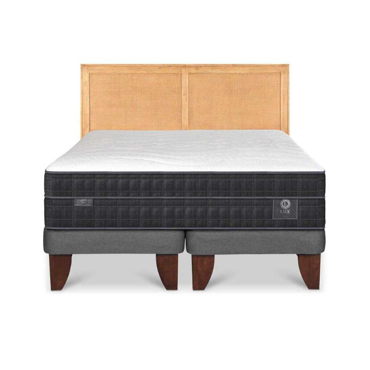 Cama Europea CIC King Lux + 1 Respaldo Sava