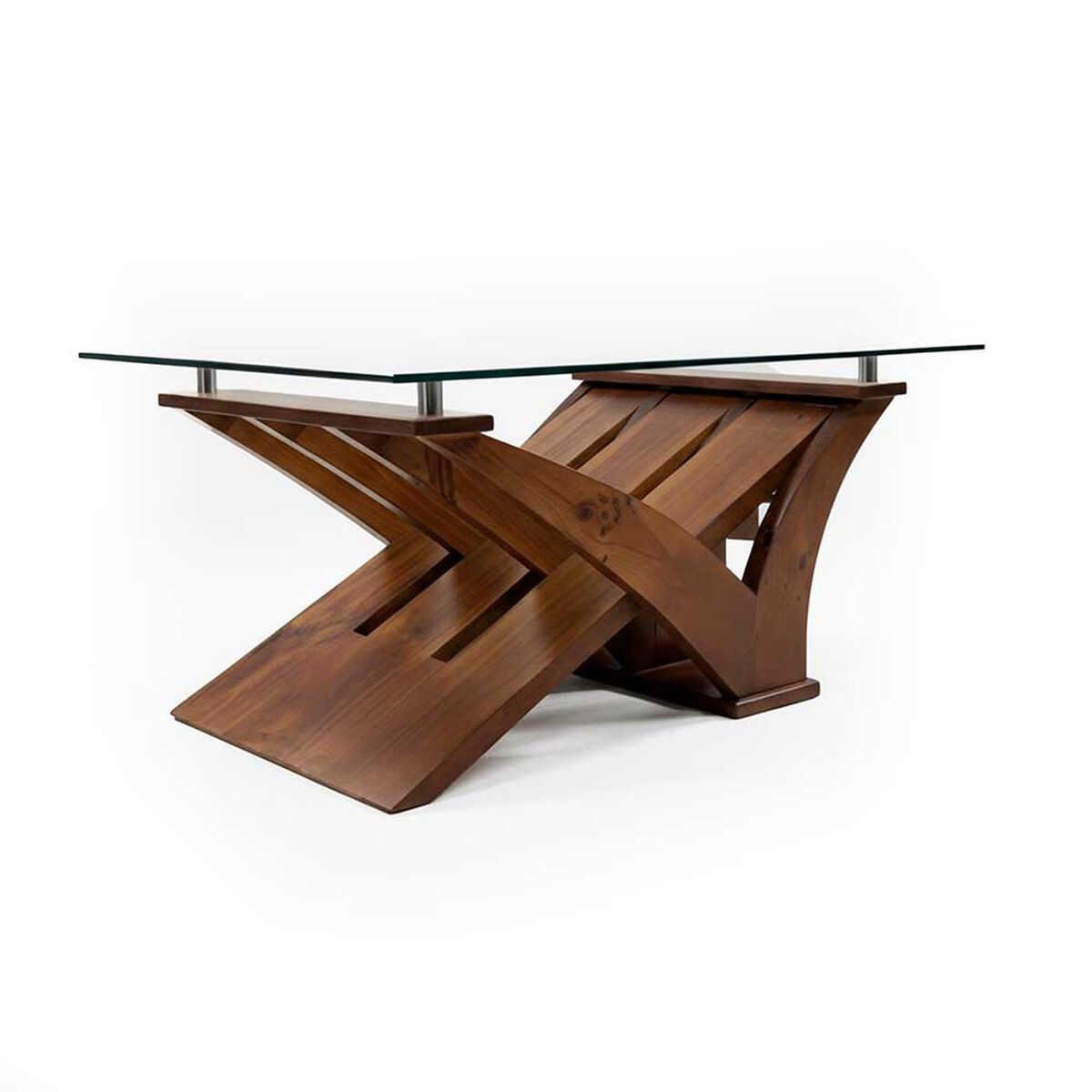 Mesa de Centro Living Factory Gaviota Nogal