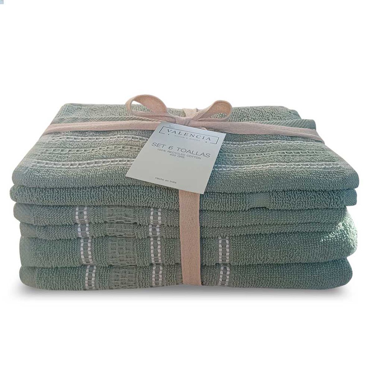Set 6 Toallas Idetex Valencia Olivo