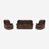 Juego de Living Rosen Jarrie 3-1-1 Cuerpos Caf&eacute;
