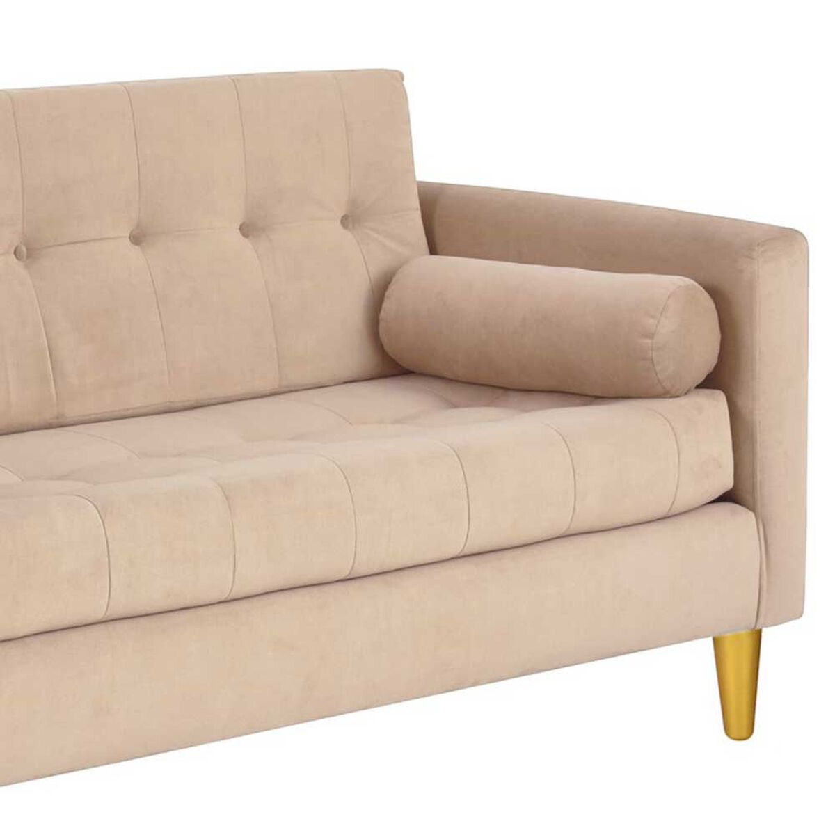 Sofá Bodevir Retro Felpa 01 3 Cuerpos Beige 