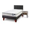 Cama Europea Flex 1,5 Plazas Innova + 1 Respaldo + 1 Velador