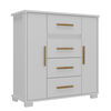 C&oacute;moda Di Poretti Design Kyra 4 Cajones 2 Puertas Blanco