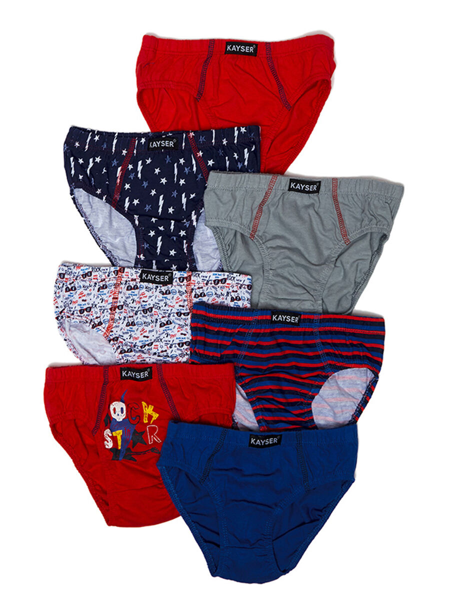 Pack 7 Calzoncillos Slip Niño Kayser