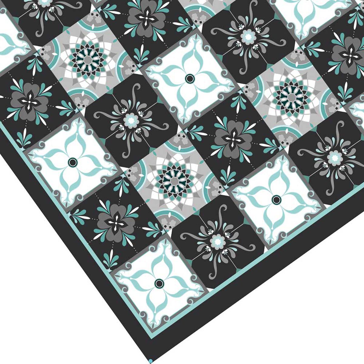 Alfombra Davanti Baldosa Clásica Azul 70 x140 Baldosa Clásica Azul