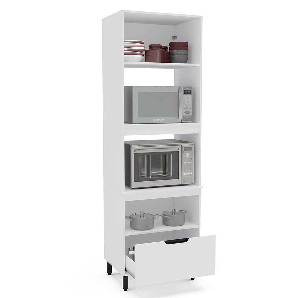 Despensa de Cocina delta Vekkahome 2 Puertas 1 Cajon Blanca