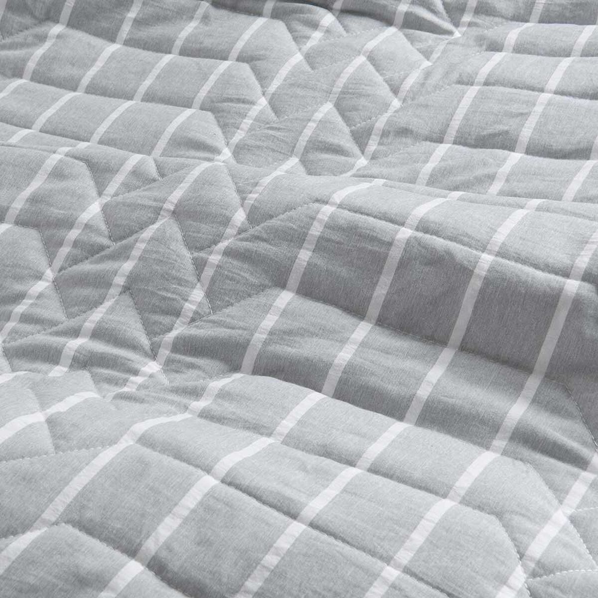 Quilt SoHome 2 Plazas Melange Gris
