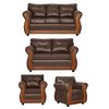 Juego de Living Black Factory Toronto 7 Cuerpos Chocolate