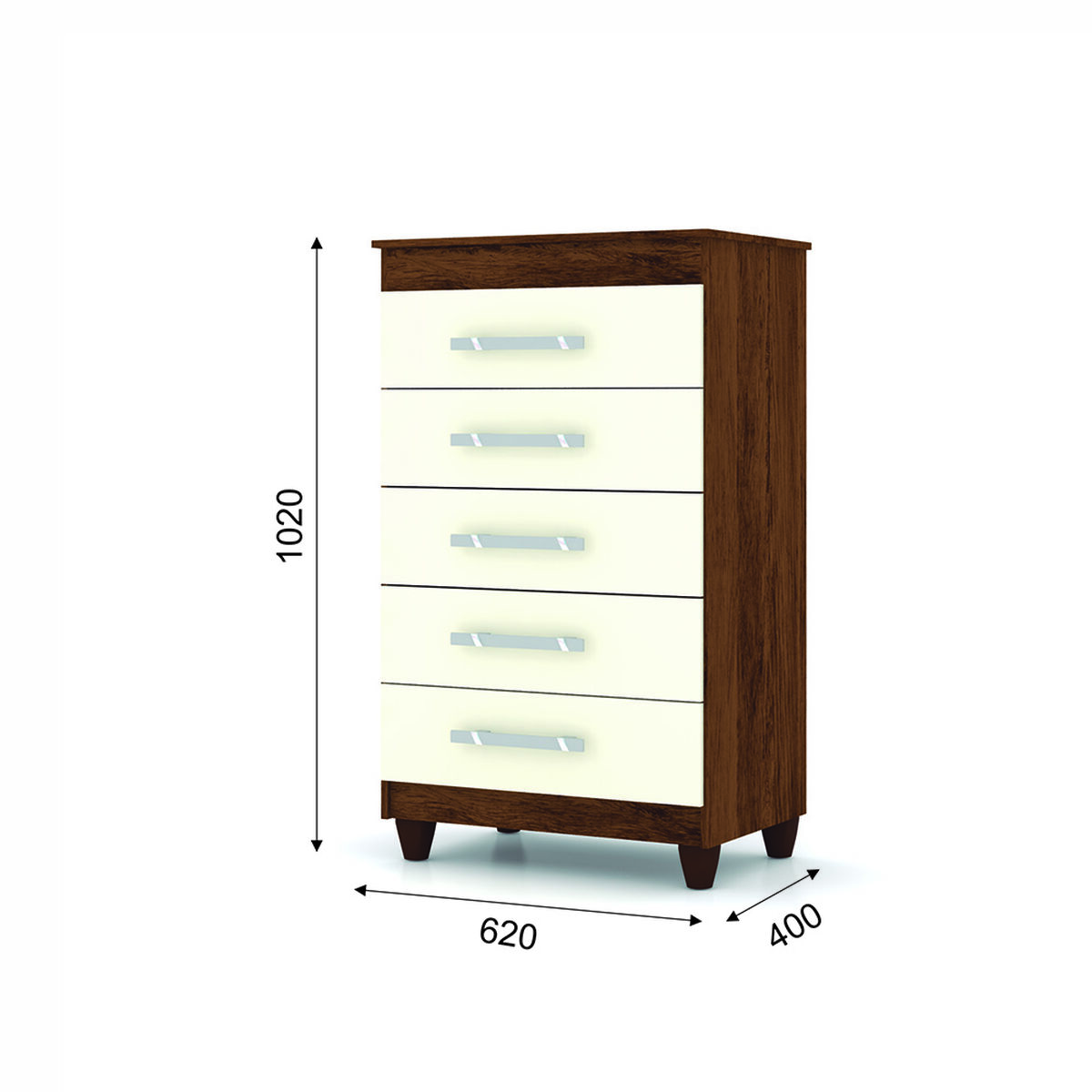 Comoda Joyero Jdo & Design Capri 5 Cajones 