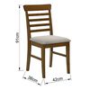 Juego de Comedor Extendible Dreams Nepal 6 Sillas Café