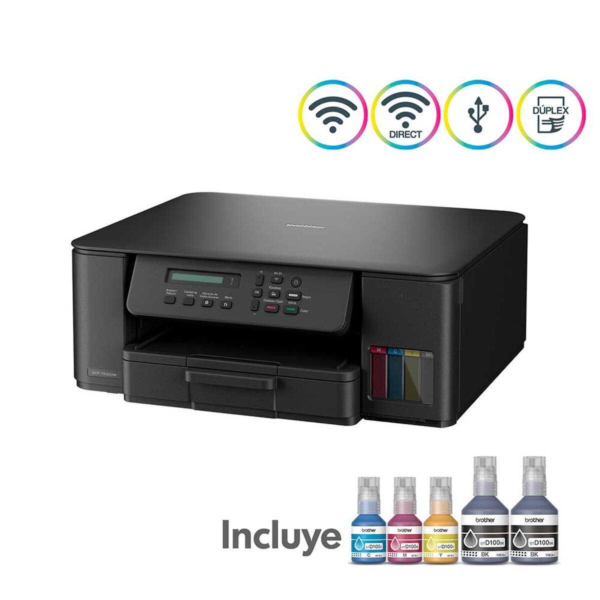 Multifuncional Brother Tinta Continua DCPT530DW Wifi y Dúplex