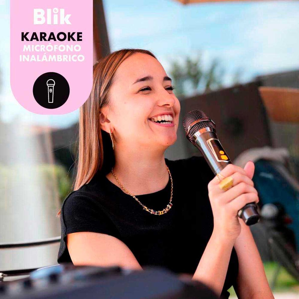 Parlante Bluetooth Blik Lightmax8 Negro