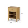 Velador CIC Torino 1 Cajón Mostaza