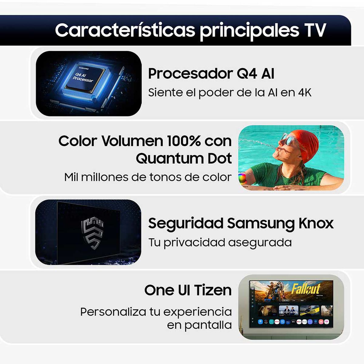 QLED 43" Samsung Q7FA 4K Vision AI Smart TV 2025