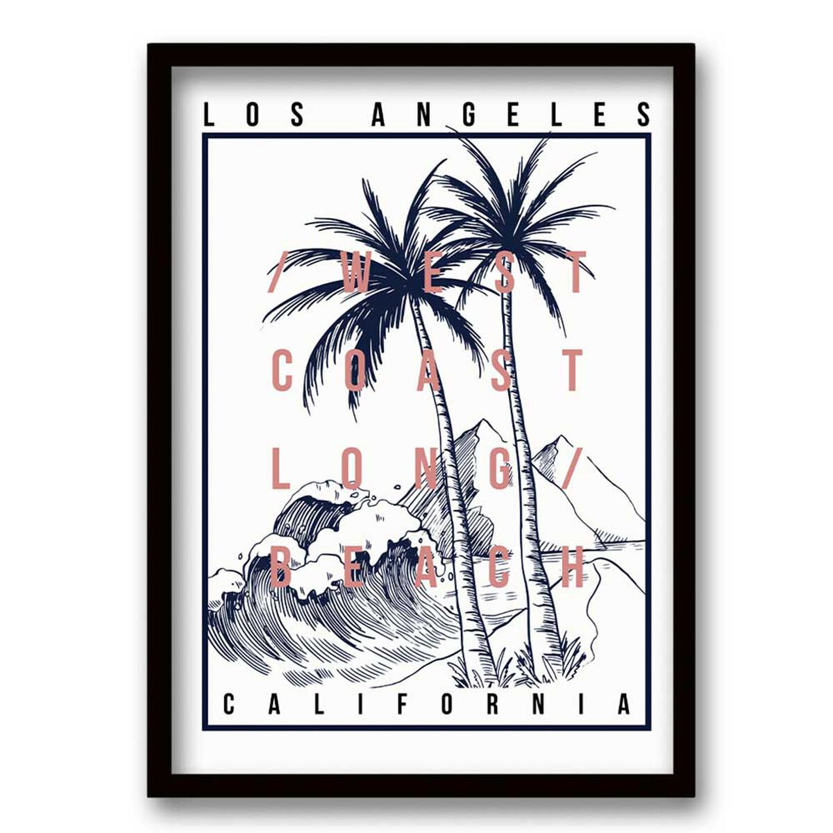 Cuadro Decorativo Retela Los Angeles 40 x 30 cm