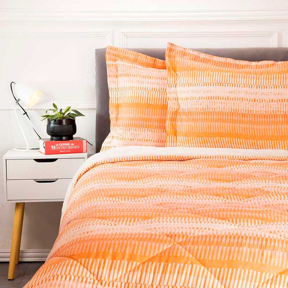 Plum&oacute;n Estampado Sherpa Casanova 2 Plazas