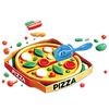 Fiesta de Pizza con Masitas Kiddy Dough
