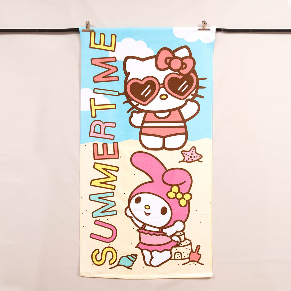 Toalla de Playa Sanrio-Hello Kitty Arena 70x140 cm + Bolso