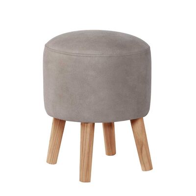 Pouf Latam Home Nantes Cuero Kentucky Gris