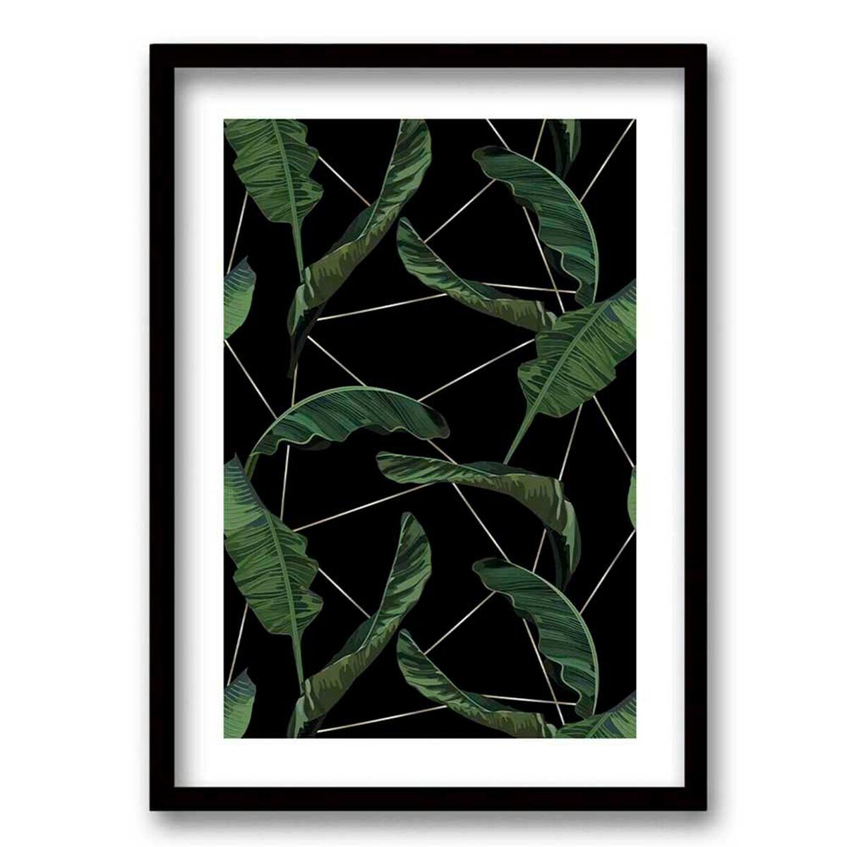 Cuadro Decorativo Retela Jungla Gold 40 x 30 cm