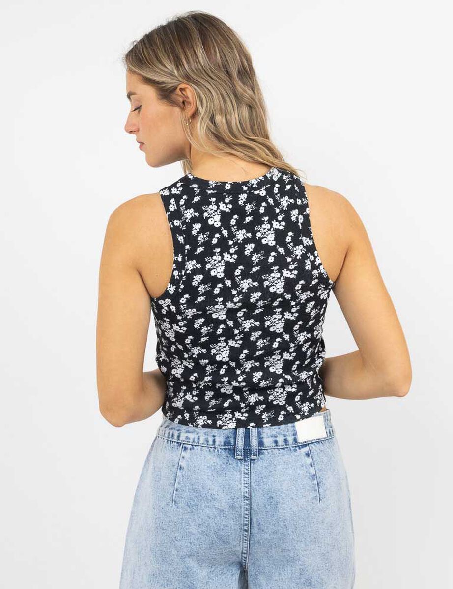 Polera Crop Sin Mangas Mujer Icono