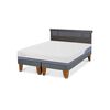 Cama Europea CIC Base Dividida 2 Plazas Excellence Plus + Respaldo Dublin
