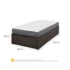 Cama Europea CIC Iron Smart 1,5 Plazas Anatomic + Faldón