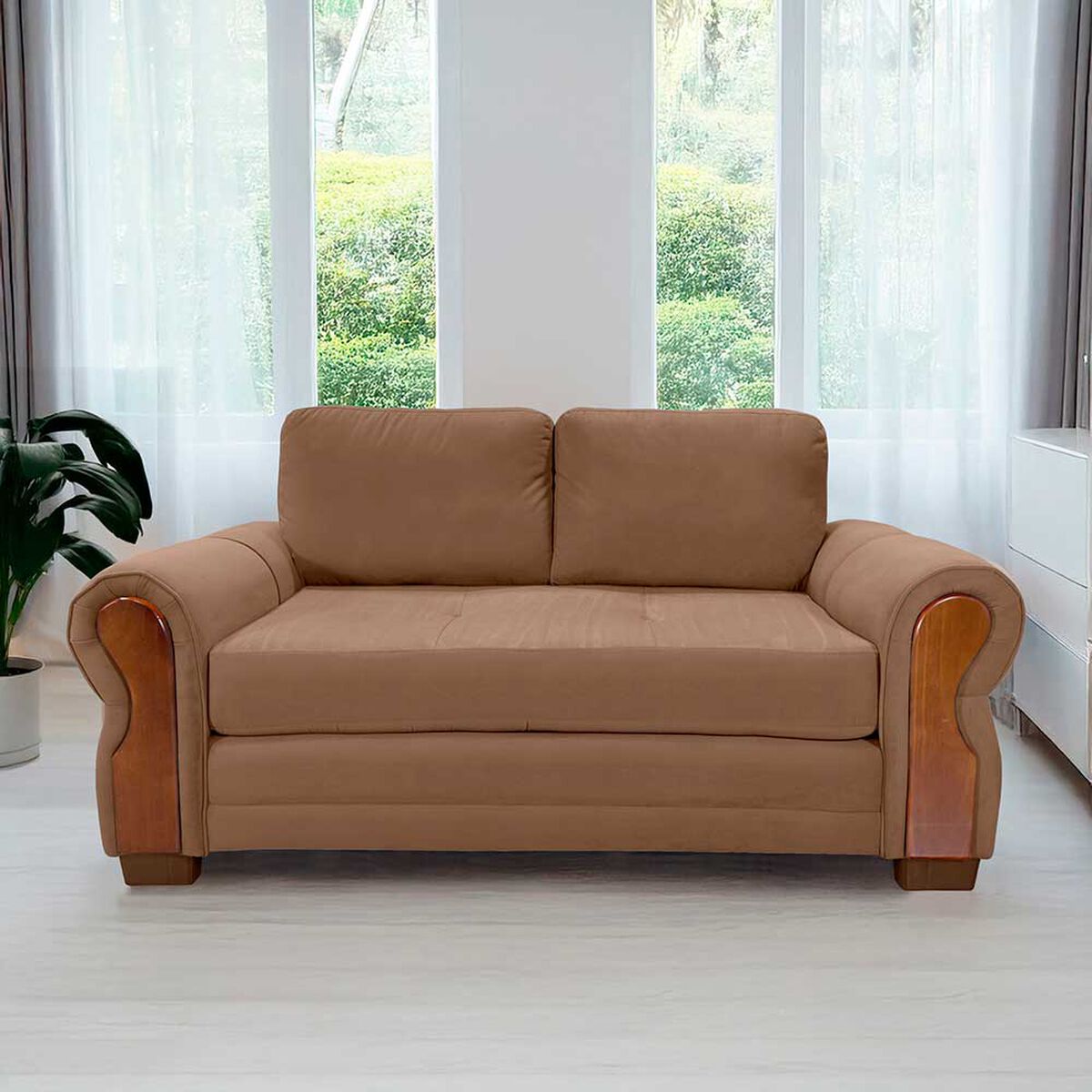 Sofá Living Factory Oregon 2 Cuerpos Beige