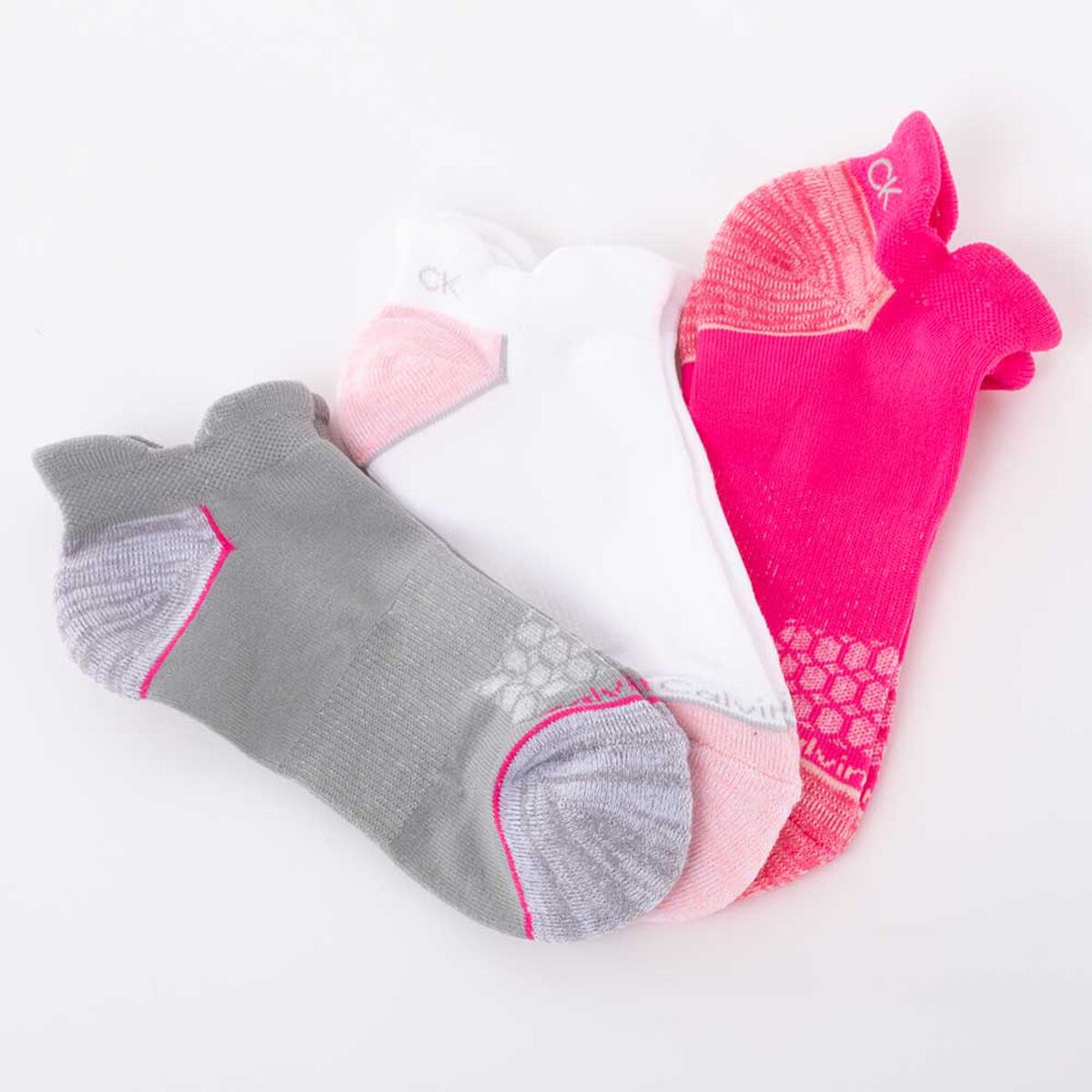 Pack 3 Calcetas de Algodón Rosado Mujer Calvin Klein