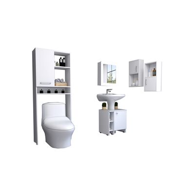 Imagen 2 del producto Set De Baño TuHome Big Bath 5 Puertas Blanco