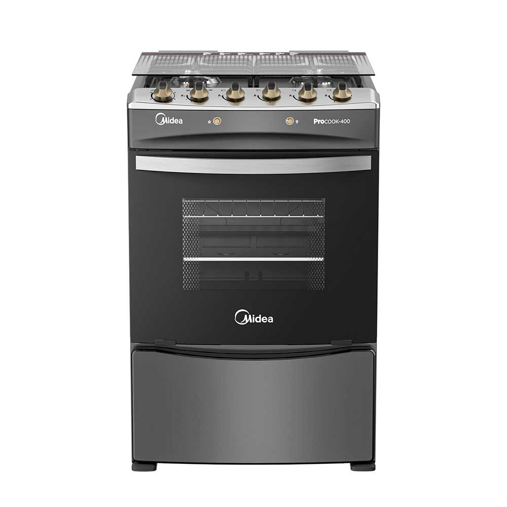 Cocina a Gas Midea MCG-4QPI24NSCG 4 Quemadores