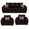 Juego de Living Elegant Detail New Houston 3-1-1 Cuerpos Caf&eacute;
