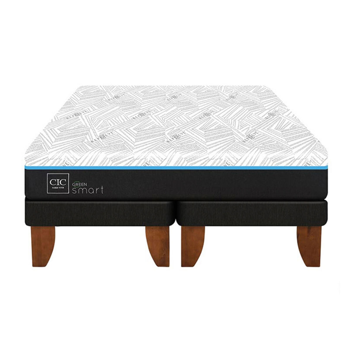 Cama europea CIC King Green Infinity