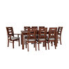 Juego de Comedor Muebles Hema Sevilla 6 Sillas 2 Sitiales Nogal