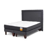 Cama Europea Drimkip Base Dividida Súper King Funcional + Respaldo