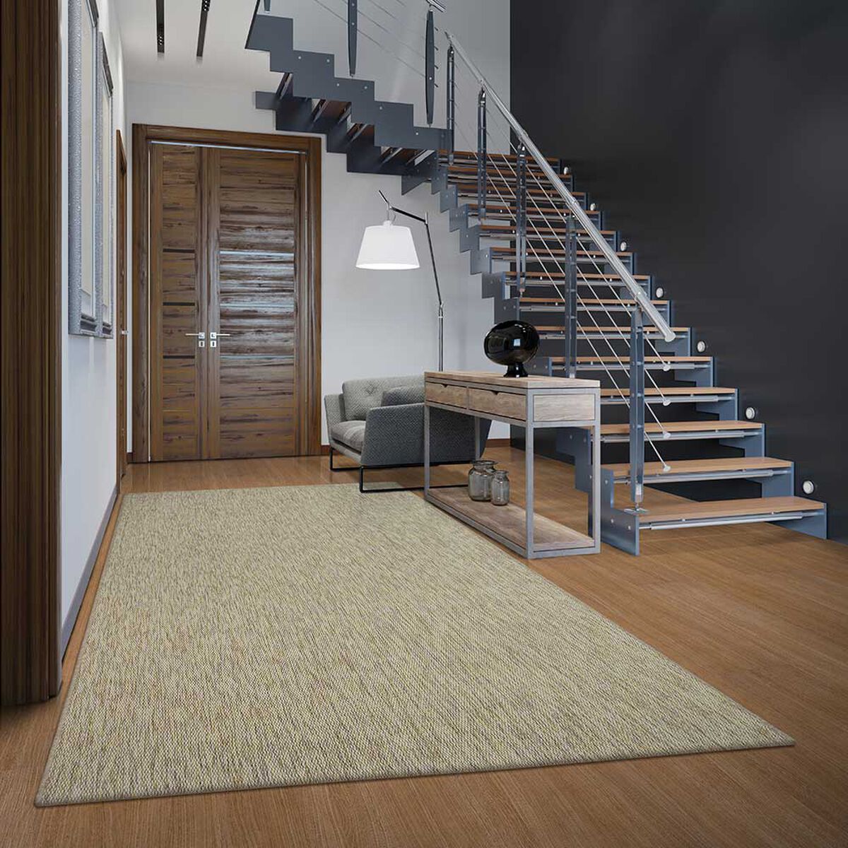 Alfombra Decocasa Boucle Palha 200 x 250 cm Marfil