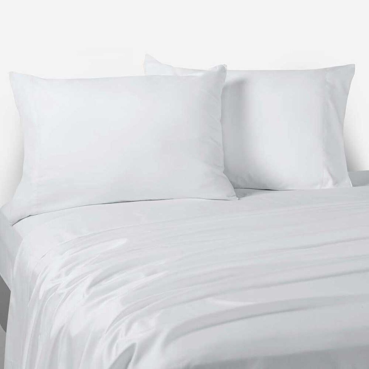 Juego de S&aacute;banas Rosen 2 Plazas Microfibra Blanco