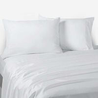 Juego de Sábanas Rosen 2 Plazas Microfibra Blanco