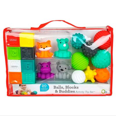 Juguete de Estimulacion Bebe Balls Blocks Buddies Infantino
