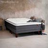 Cama Europea Celta Base Dividida King Everest Cobre + Respaldo + 2 Veladores Mallorca