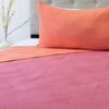 Quilt Doral 1,5 Plazas Salmon Rosa Origins