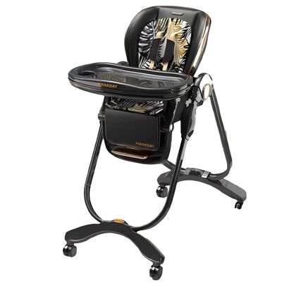 Imagen 1 del producto Silla de Comer Lujosa Reclinable Hagaday Negra Lubabycas